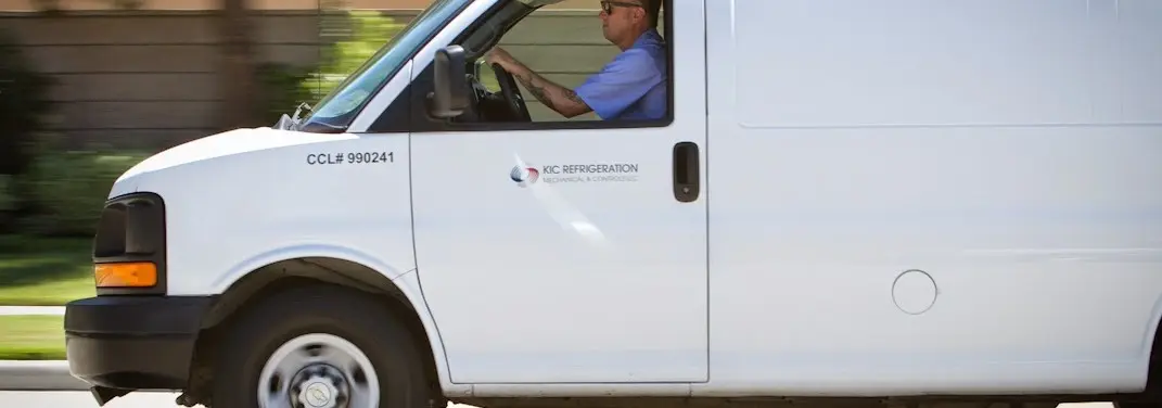 KIC Refrigeration service vehicle serving Cramerton area